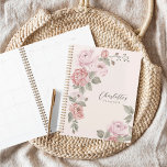 Agenda Elegante color de agua rosa Peony Florals personal<br><div class="desc">Nuestro magnífico planificador de peonías presenta nuestras flores de peonía de color agua pintadas a mano en rosa polvoriento claro y rosado profundo con hojas verdes y verde sabio polvoriento. Nuestro diseño romántico y elegante con nuestros hermosos florales crea un diseño único. Nuestras flores de peonía acuarela están dispuestas para...</div>