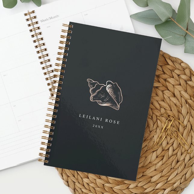 Agenda Elegante concha de oro Rosa personalizada (Subido por el creador)