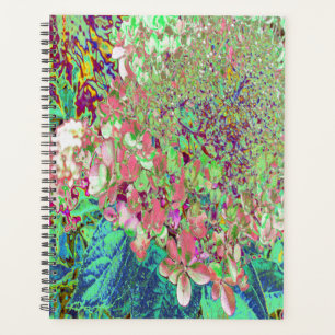 Agenda Elegante Coral y Chartreuse Limelight Hydrangea