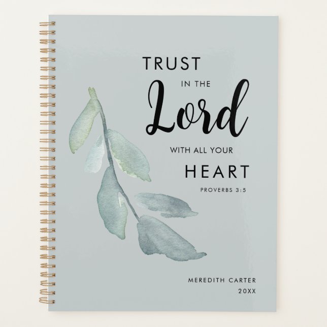 Agenda Elegante cristiano jaula botánica (Anverso)