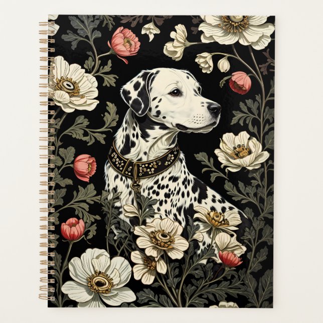 Agenda Elegante Dalmacia William Morris inspirado (Anverso)