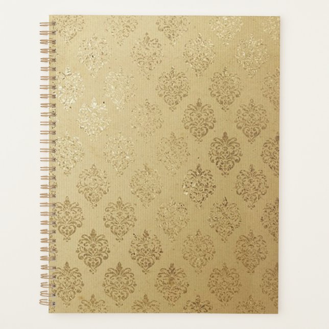Agenda Elegante Damasco de Oro (Anverso)