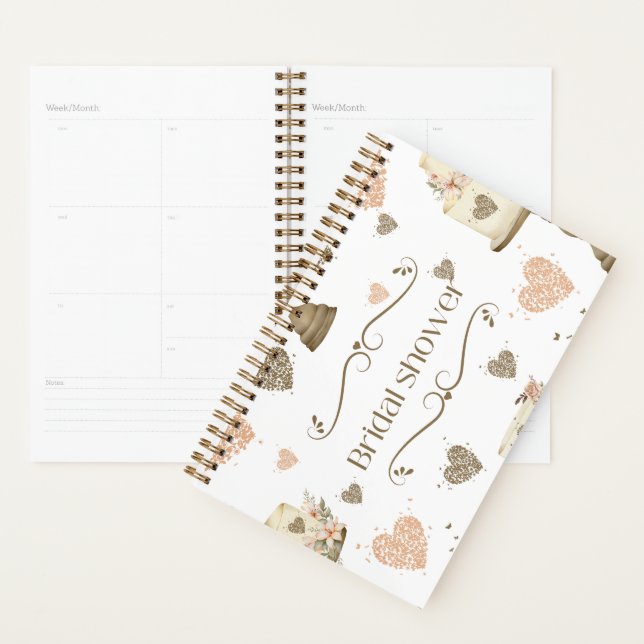 Agenda elegante ducha de novia de estilo shabby (Demostración)