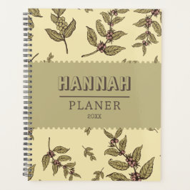 Agenda Elegante, elegante, clásico y rústico regazo verde