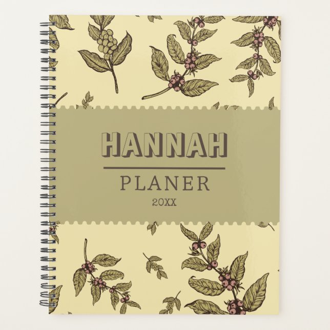 Agenda Elegante, elegante, clásico y rústico regazo verde (Anverso)