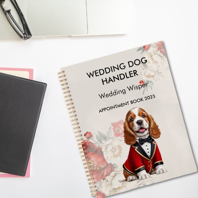 Agenda Elegante entrenador de manejo de perros de boda co (Elegant Wedding Dog Handler Trainer with a QR code Planner)