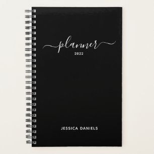 Agenda Elegante escritura con florituras semanal mensual 