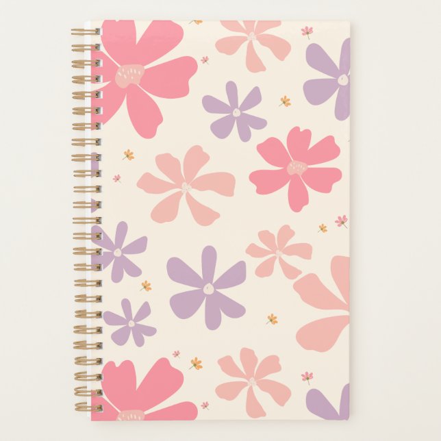 Agenda Elegante estampado floral Arte botánico para el am (Anverso)