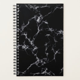 Agenda Elegante estilo de mármol4 - Blanco y negro