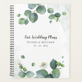 Agenda Elegante Eucalyptus Greenery Boda