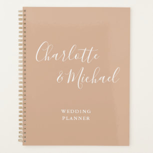 Agenda Elegante firma de escritura Tan Taupe Boda