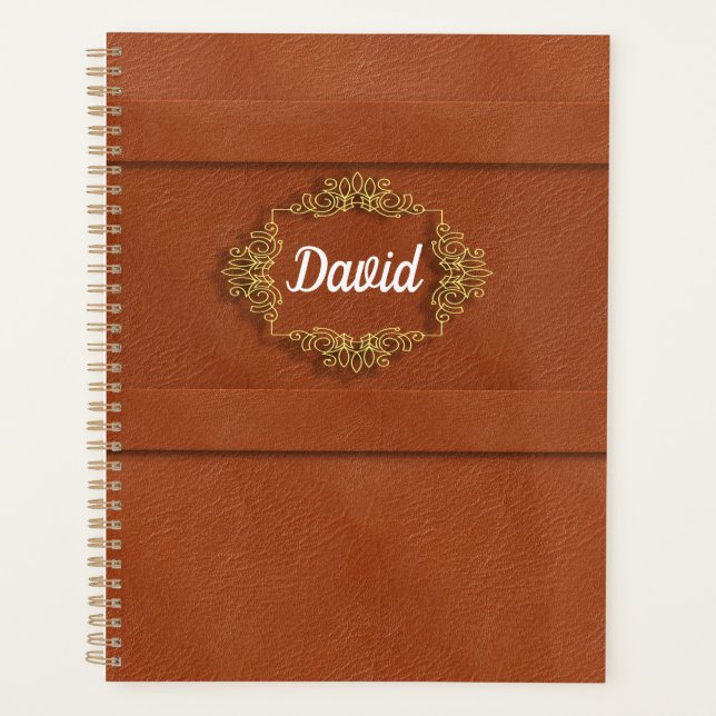 Agenda Elegante Fluorisco Personalizado (Anverso)