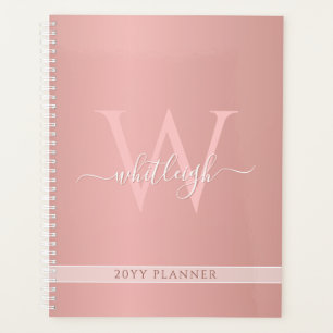 Agenda Elegante Glam de Rosa moderno