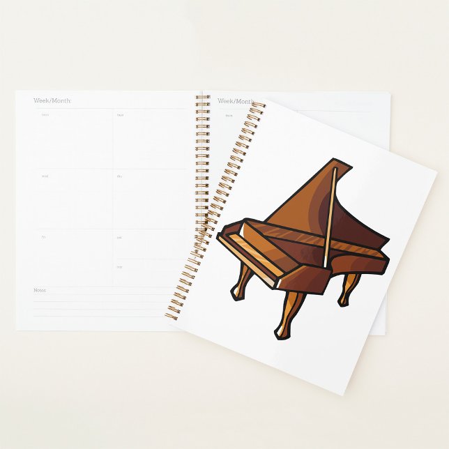 Agenda Elegante Grand Piano Music Avers Design (Subido por el creador)