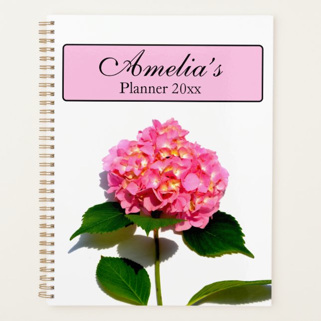 Agenda Elegante hormigón rosa rosa floral rosa (Anverso)