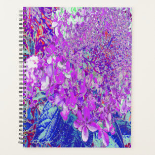 Agenda Elegante Hortensia Limelight Púrpura y Azul