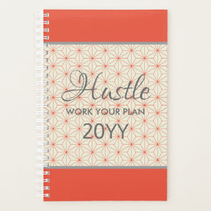 Agenda Elegante Hustle 2019 Naranja Taupe Personalizado