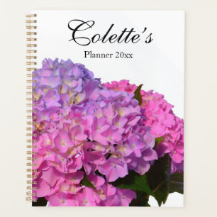 Agenda Elegante Hydrangeas Azul rosa morado rosa para ell