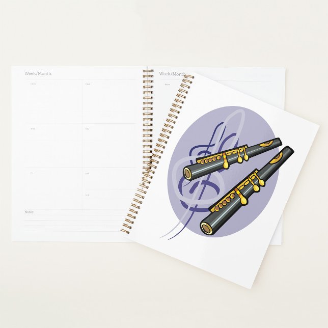 Agenda Elegante instrumento musical de flauta Duet Music (Subido por el creador)