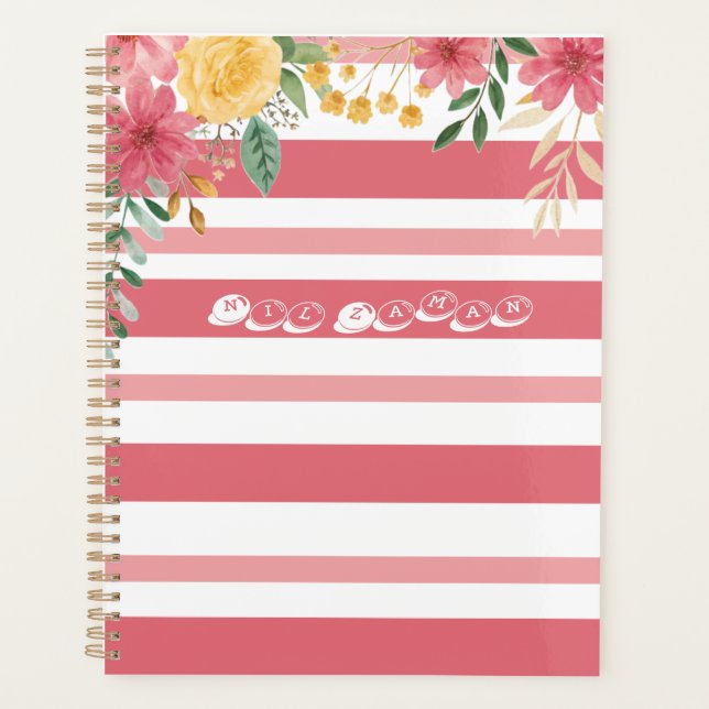 Agenda Elegante Invitación de Despedida de Soltera con No (Anverso)