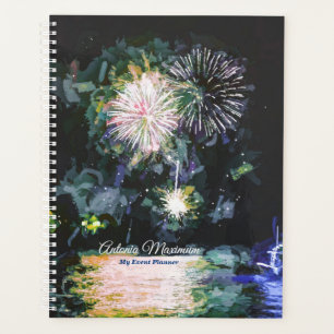 Agenda Elegante Isla Tropical Acuarela Mi Personalizado d