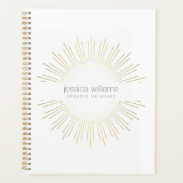 Agenda Elegante libro de citas de Beauty Gold Sunburst