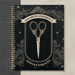 Agenda Elegante ligador de citas con estilo de pelo celes