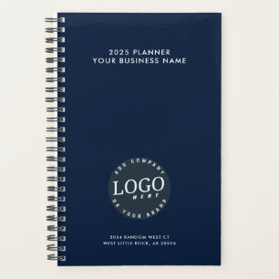 Agenda Elegante logotipo de negocios azul de la Marina 20
