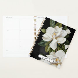 Agenda Elegante Magnolia Planner Blanco y Negro