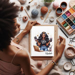 Agenda Elegante marca de diseño afroamericana<br><div class="desc">Muestra tu amor por la artesanía y tu espíritu emprendedor con este diseño de la Reina de la Artesanía afroamericana. Este llamativo diseño es perfecto para representar su identidad única y su pasión creativa. Ya sea que esté promocionando su negocio o agregando un toque personal a su espacio de artesanía,...</div>