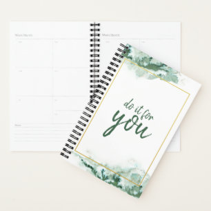 Agenda Elegante Mármol de Ombre Verde Hazlo por ti