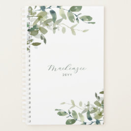 Agenda Elegante Minimalista Eucalyptus Ivy Greenery