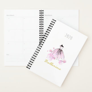 Agenda Elegante Moda moderna Ballerine Flor acuática