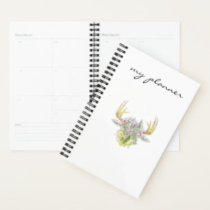 Agenda Elegante Moda Moderna Ropa Dorada de Antler Rosa #