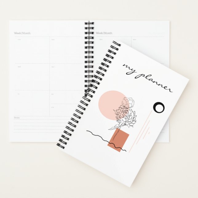 Agenda Elegante Moda moderna Simple Resumen Geométrico (Demostración)