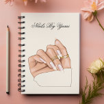 Agenda Elegante Moda Nail Salon<br><div class="desc">Un elegante planificador de citas para un salón de uñas, con un diseño elegante para organizar citas con clientes y servicios. Con una sofisticada paleta de colores y una tipografía, combina la funcionalidad con un aspecto profesional y de alta gama. Perfecto para administrar programaciones con estilo.</div>