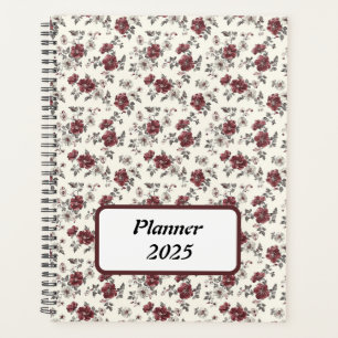 Agenda Elegante Moda Rústica Elegante Floral Romántica
