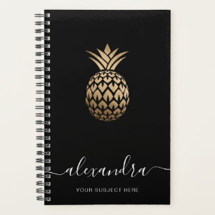 Agenda Elegante moderno minimalista cobre oro negro piña