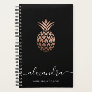 Agenda Elegante moderno minimalista rosa dorado piña
