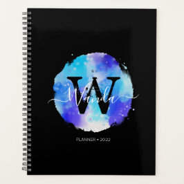 Agenda Elegante Monograma de acuarela 2022
