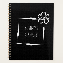 Agenda Elegante negocio blanco negro