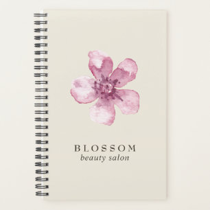 Agenda Elegante negocio de flores de cerezo rosa