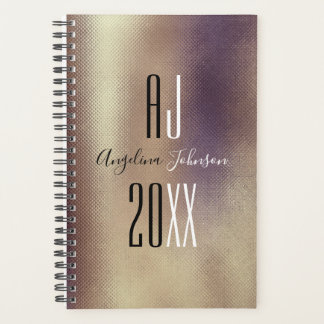 Agenda Elegante negro y cobre