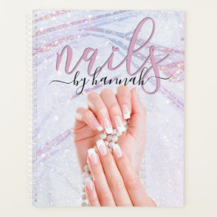 Agenda Elegante nombramiento de un técnico de Pearl Nail 