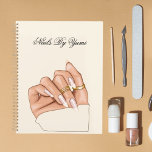 Agenda Elegante Nombramiento Profesional en el Salón del<br><div class="desc">Un elegante planificador de citas para un salón de uñas,  con un diseño elegante para organizar citas con clientes y servicios. Con una sofisticada paleta de colores y una tipografía,  combina la funcionalidad con un aspecto profesional y de alta gama. Perfecto para administrar programaciones con estilo.</div>