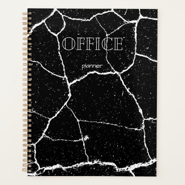 Agenda Elegante Office l Business blanco negro (Anverso)