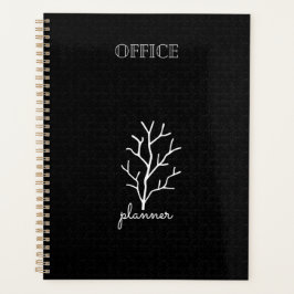 Agenda Elegante oficina blanca negra