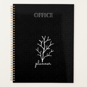 Agenda Elegante oficina blanca negra