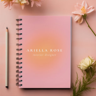 Agenda Elegante Ombre Rubor Rosa Feminine Girly