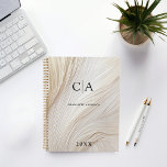 Agenda Elegante, ondas, monocultivo<br><div class="desc">Moderno,  elegante y específico del cliente,  planificador de olas. Solo edita tu producto en unos minutos. Puede cambiar el tipo de letra/tamaño/color y la posición utilizando "personalización adicional".</div>